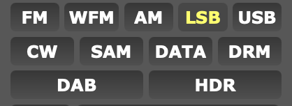 openwebrx+ modes