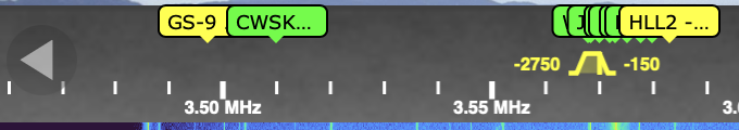 openwebrx+ tuning buttons